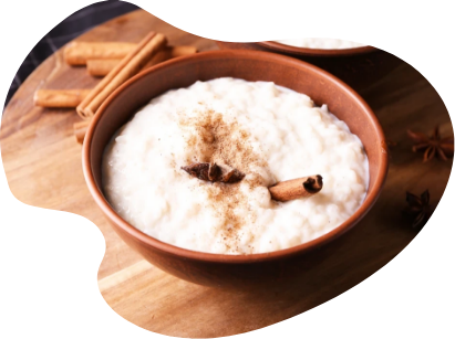 Rezepr Vorschau für Milchreis mit Zimt und Zucker
